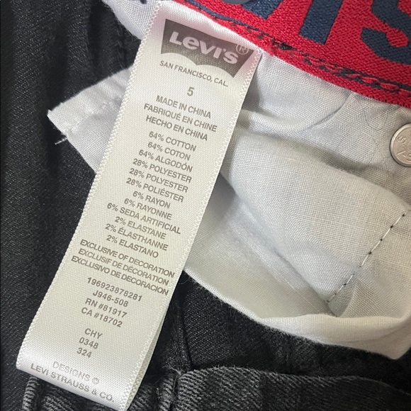 Levi's Little Kids Black Jeans Set - Picture 3 of 10